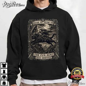 Auntie Cat Meme Fun Aunt Knight Riding Black Cat T-Shirt Auntie Cat Meme Fun Aunt Knight Riding Black Cat T Shirt (3)