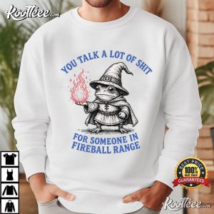 DnD Gamer Retro Frog Wizard Fireball Range T-Shirt DnD Gamer Retro Frog Wizard Fireball Range T Shirt (1)