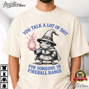 DnD Gamer Retro Frog Wizard Fireball Range T-Shirt DnD Gamer Retro Frog Wizard Fireball Range T Shirt (3)