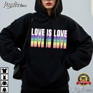 Love Is Love Rainbow Pride LGBTQ Love T Shirt (2)