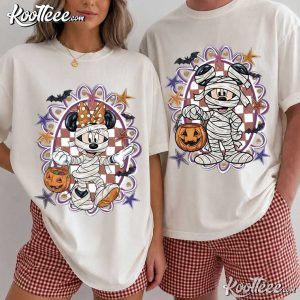 Mickey Minnie Mummy Cute Disney Halloween Couple Shirts (4)