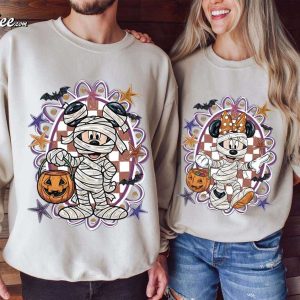 Mickey Minnie Mummy Cute Disney Halloween Couple Shirts (3)