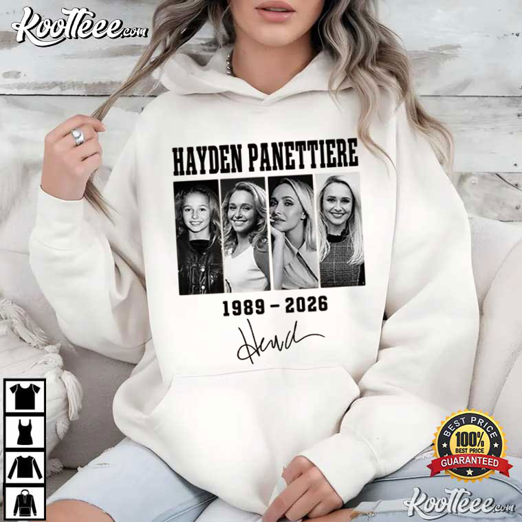 Hayden Panettiere Tribute 1989 2026 Fan Merch Movie T-Shirt Hayden Panettiere Tribute 1989 2026 Fan Merch Movie T-Shirt