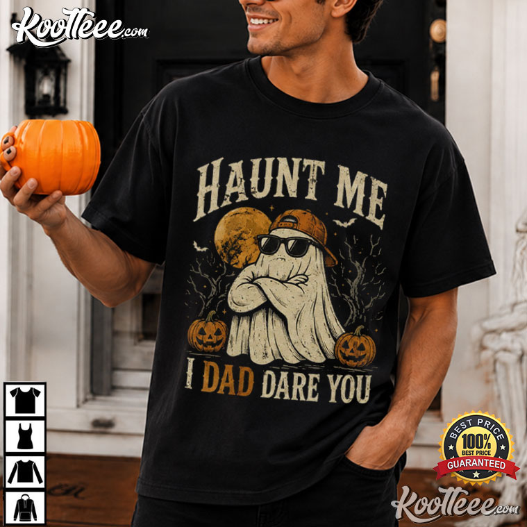 Spooky Pumpkin Retro Ghost Dad Halloween T-Shirt Spooky Pumpkin Retro Ghost Dad Halloween T-Shirt