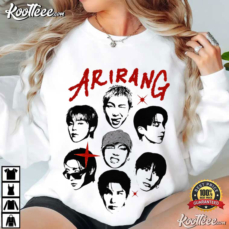 BTS Member Arirang Tour 2026 Kpop ARMY Fan Merch T-Shirt BTS Member Arirang Tour 2026 Kpop ARMY Fan Merch T-Shirt