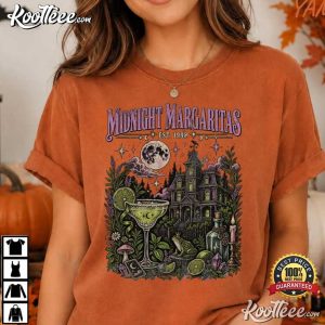 Midnight Margaritas Practical Magic Vintage Witchy Cocktail Halloween T Shirt (1)