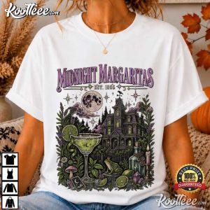 Midnight Margaritas Practical Magic Vintage Witchy Cocktail Halloween T Shirt (2)
