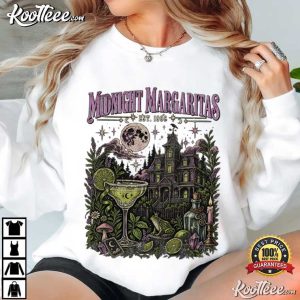 Midnight Margaritas Practical Magic Vintage Witchy Cocktail Halloween T Shirt (3)