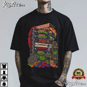 Teenage Mutant Ninja Turtles 90s Nostalgia Cowabunga Pizza T Shirt (1)