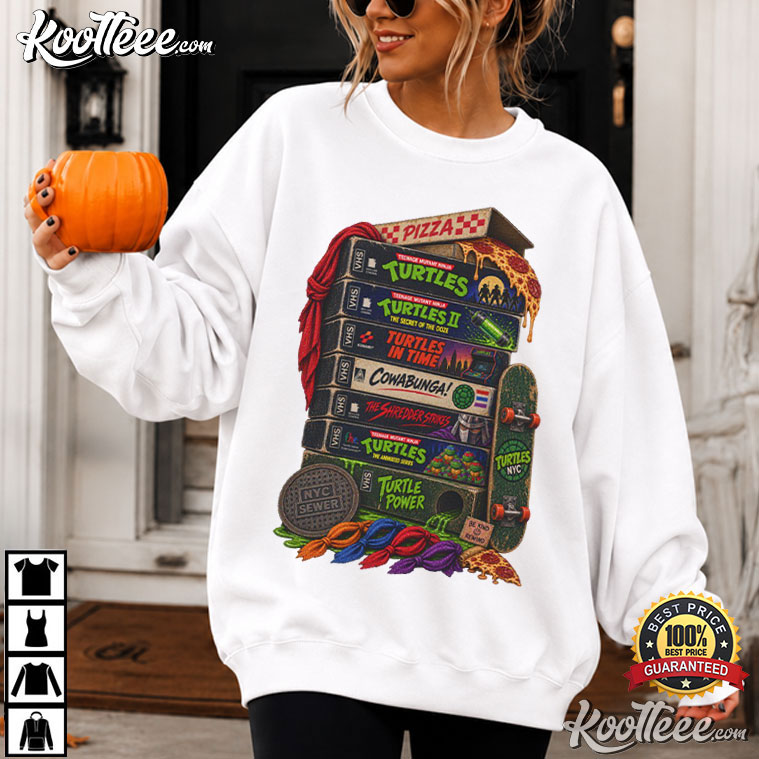 Teenage Mutant Ninja Turtles 90s Nostalgia Cowabunga Pizza T-Shirt Teenage Mutant Ninja Turtles 90s Nostalgia Cowabunga Pizza T-Shirt