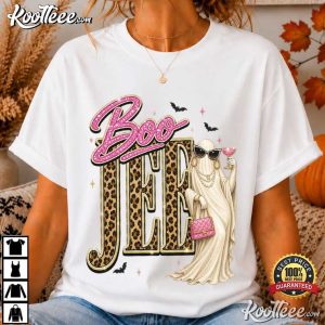 Boo Jee Ghost Girly Halloween Spooky Season T Shirt (1)