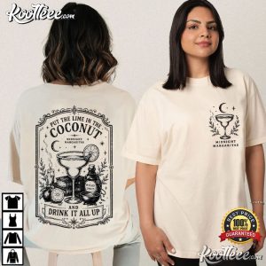 Put The Lime In The Coconut Midnight Margaritas Witchy Halloween T Shirt (1)