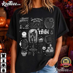 Practical Magic Midnight Margaritas Halloween Witchy Cocktail T-Shirt Practical Magic Midnight Margaritas Halloween Witchy Cocktail T Shirt (1)