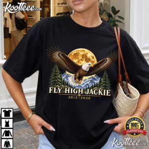 Fly High Jackie Forever Our Queen Big Bear Bald Eagle Tribute T Shirt (4)