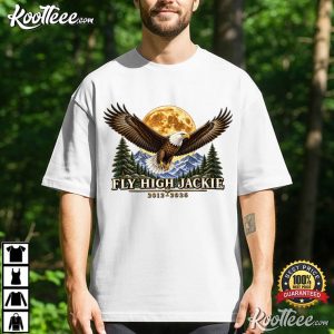 Fly High Jackie Forever Our Queen Big Bear Bald Eagle Tribute T Shirt (1)