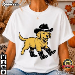 Cowboy Dog Rodeo Fan Cartoon Classic Western T Shirt (2)