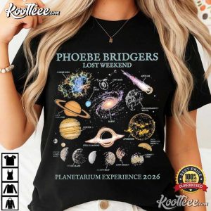 Phoebe Bridgers Lost Weekend Planetarium Experience 2026 Music T Shirt (4)