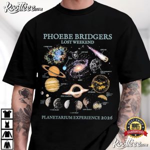 Phoebe Bridgers Lost Weekend Planetarium Experience 2026 Music T-Shirt Phoebe Bridgers Lost Weekend Planetarium Experience 2026 Music T Shirt (1)