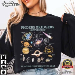Phoebe Bridgers Lost Weekend Planetarium Experience 2026 Music T-Shirt Phoebe Bridgers Lost Weekend Planetarium Experience 2026 Music T Shirt (2)