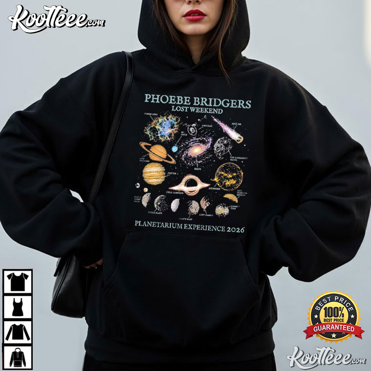 Phoebe Bridgers Lost Weekend Planetarium Experience 2026 Music T-Shirt Phoebe Bridgers Lost Weekend Planetarium Experience 2026 Music T-Shirt