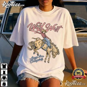 Wild West Long Live Cowgirls Western Rodeo Graphic T Shirt (1)