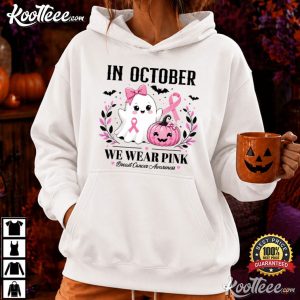 In October We Wear Pink Breast Cancer Awareness Halloween T-Shirt In October We Wear Pink Breast Cancer Awareness Halloween T Shirt (4)