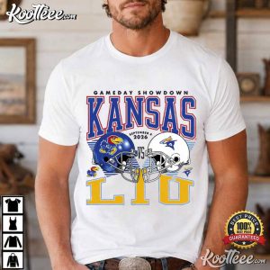 Kansas Vs LIU Gameday Showdown 2026 Football T Shirt (4)