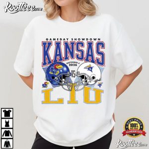 Kansas Vs LIU Gameday Showdown 2026 Football T-Shirt Kansas Vs LIU Gameday Showdown 2026 Football T Shirt (3)