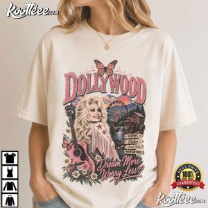 Dollywood Dolly Parton Dream More Retro Tour T Shirt (1)