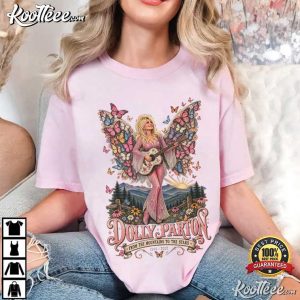 Dolly Parton Memorial Butterfly Wings Tribute T Shirt (1)