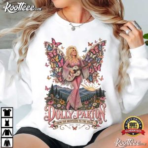 Dolly Parton Memorial Butterfly Wings Tribute T Shirt (2)