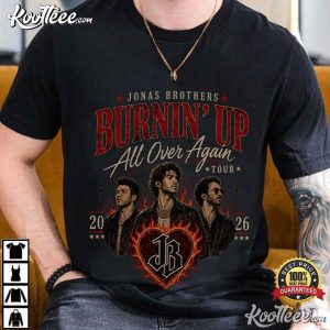 Jonas Brothers Burnin Up Again Tour Throwback Concert T Shirt (1)
