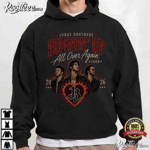 Jonas Brothers Burnin Up Again Tour Throwback Concert T-Shirt Jonas Brothers Burnin Up Again Tour Throwback Concert T Shirt (2)
