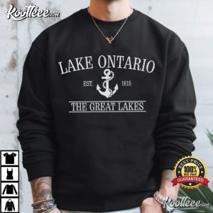 Lake Ontario Est 1615 Lake Travel Great Lakes T-Shirt Lake Ontario Est 1615 Lake Travel Great Lakes T Shirt (4)