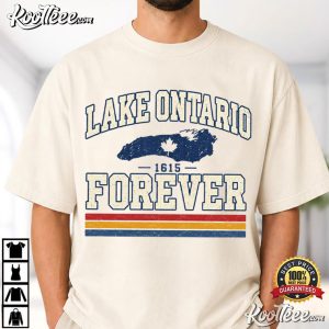 Lake Ontario Forever Collegiate Lake Graphic Canada Vacation T-Shirt Lake Ontario Forever Collegiate Lake Graphic Canada Vacation T Shirt (4)