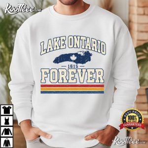 Lake Ontario Forever Collegiate Lake Graphic Canada Vacation T-Shirt Lake Ontario Forever Collegiate Lake Graphic Canada Vacation T Shirt (1)