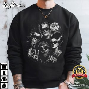 Halloween Monster Selfie Frankenstein Werewolf Dracula Bubblegum T-Shirt Halloween Monster Selfie Frankenstein Werewolf Dracula Bubblegum T Shirt (4)