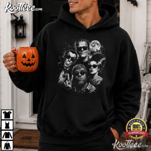 Halloween Monster Selfie Frankenstein Werewolf Dracula Bubblegum T-Shirt Halloween Monster Selfie Frankenstein Werewolf Dracula Bubblegum T Shirt (1)