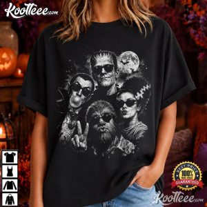 Halloween Monster Selfie Frankenstein Werewolf Dracula Bubblegum T-Shirt Halloween Monster Selfie Frankenstein Werewolf Dracula Bubblegum T Shirt (3)