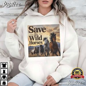 Animal Lover Save The Wild Horses T Shirt (4)