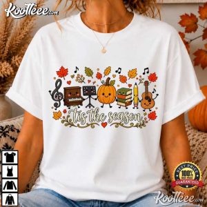 Tis The Season Music Teacher Fall Band Director Halloween T Shirt (4)