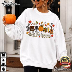 Tis The Season Music Teacher Fall Band Director Halloween T Shirt (1)