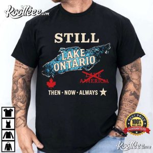 Still Lake Ontario Canadian Border Great Lakes Pride T Shirt (2)