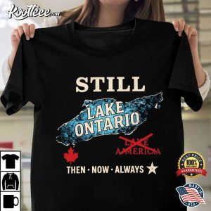 Still Lake Ontario Canadian Border Great Lakes Pride T Shirt (3)