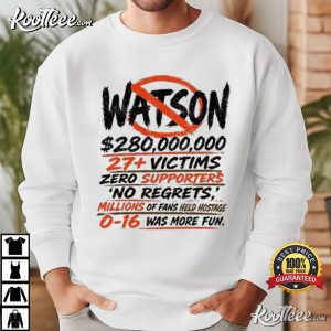 Cleveland Football Anti Deshaun Watson 0 16 Was More Fun T Shirt (2)