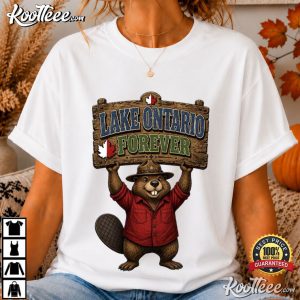 Lake Ontario Forever Canadian Beaver Patriotic Satire T Shirt (4)