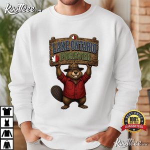 Lake Ontario Forever Canadian Beaver Patriotic Satire T Shirt (2)