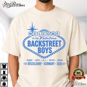 Welcome To Fabulous Backstreet Boys Germany 2026 Music T Shirt (1)