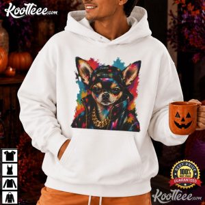 Chihuahua Urban Art Hip Hop Dog Gift T Shirt (3)