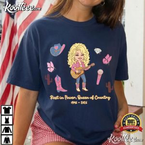 Dolly Parton Memorial Rest In Power Queen Of Country Tribute T Shirt (2)